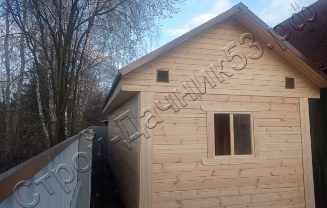 2 Брусовая баня Б-28, 8х3м, 24 М², Московская область, Павлово-Посадский городской округ, г. Электрогорск, СНТ «Орион» (1)